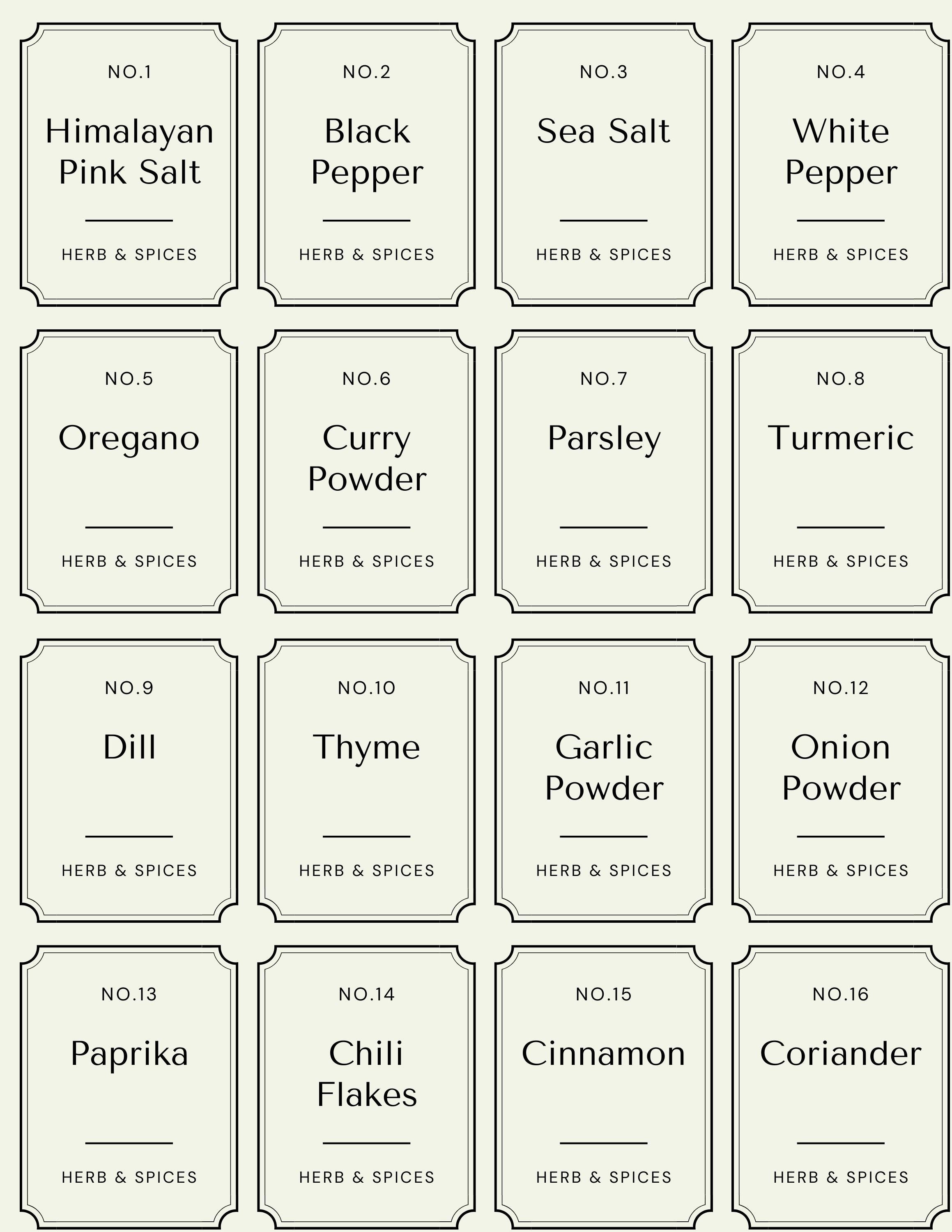 Custom Seasoning / Spice Labels - Instant Quote