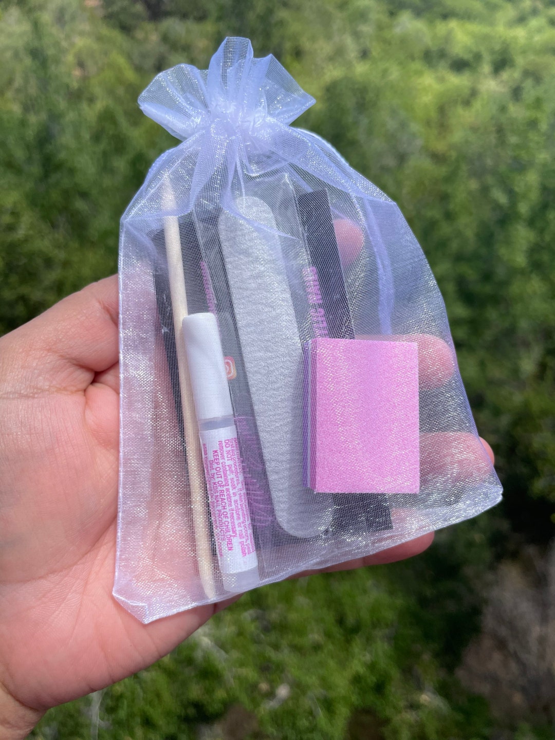 Buffer File Cuticle Pusher Nail Kit Press on Nails Etsy