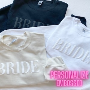 Reliëf bruid trui, Verlovingscadeau, Toekomstige mevrouw sweatshirt, mevrouw sweatshirt, Bruidscadeau, Bruid sweatshirt, Bruidsdouche cadeau, op maat