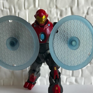 MAGNETIC HOLOGRAM shields & grips for 1/18, 6in, and 7in FIGURES (2-pack)
