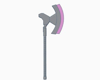 ZAKU axe for Action Figures (STL)