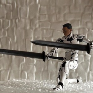 Resin printed SWORDS for 3.75in, 1/18, 6in, and 7in FIGURES (2-pack)