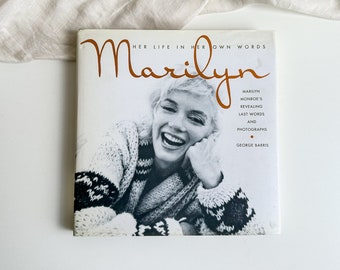 Vintage Marylin Monroe Book, Her Life in Hee Own Words, Celebrity Biography Coffee Table Book, George Barris, Headline Book Publishing 1995