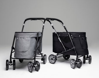 buddyduggy rider colly pet stroller wagon for medium to multiple dogs, cats, and pets