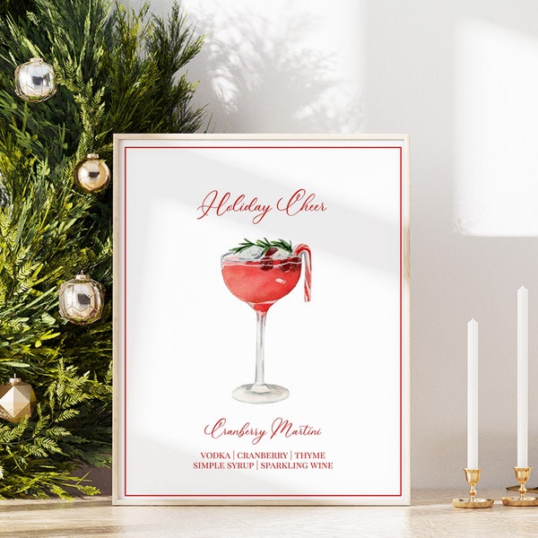 Christmas Cocktail - Etsy