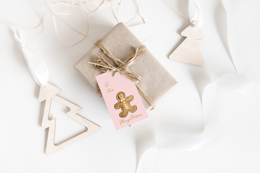 Christmas Gift Tag TEMPLATE Printable Christmas Gift Tags Gingerbread Christmas Gift Tag TEMPLATE Printable Christmas Gift Tags Gingerbread