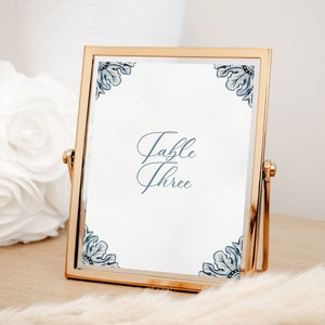Modèle de numéro de table de style français, feuilles d'acanthe, filigrane, baroque, mariage à la française, mariage de Bridgerton, baroque, imprimable, 5 x 7