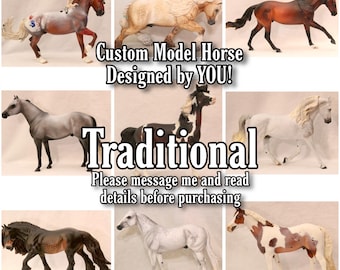 TRAD BREYER Create Your Own - Personal Customized Model Horse Repaint/Commission (Please message me and read details before purchasing!)