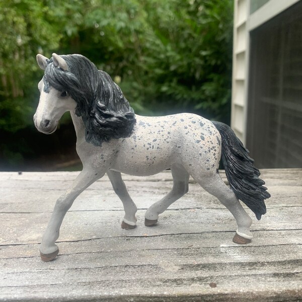 Custom Model Horse Repaint - Grey Appaloosa Andalusian Mare