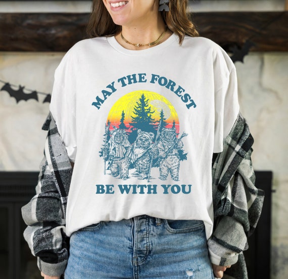 Star Wars Ewok Sunset May The Forest Be With You Endor Forest Camp Shirt, Disney Star Wars Shirt, WDW Epcot Theme Park