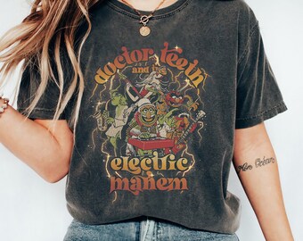 Disney Muppets Doctor Teeth And The Electric Mayhem Poster T-Shirt, Disneyland Family Trip Vacation Gift Unisex Adult T-shirt Kid Shirt
