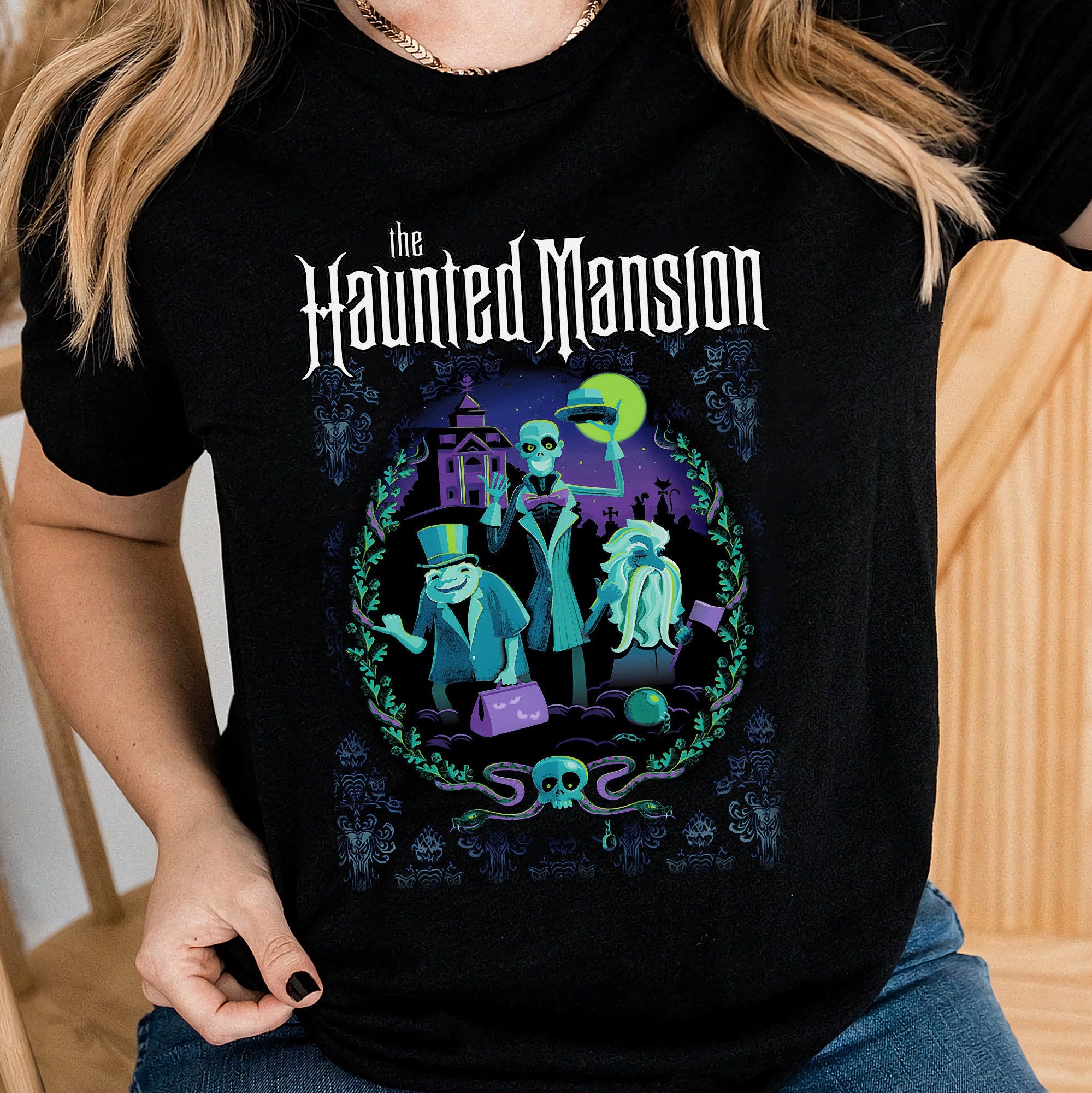Retro Hitchhiking Ghosts Sweatshirt, The Haunted Mansion Shirt