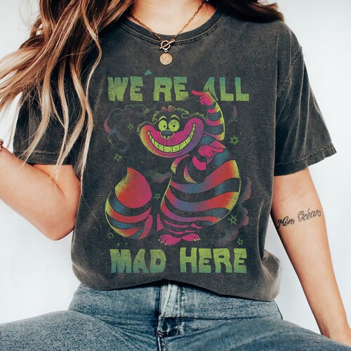 Cheshire Cat Leggings we're All Mad Here Alice - Etsy
