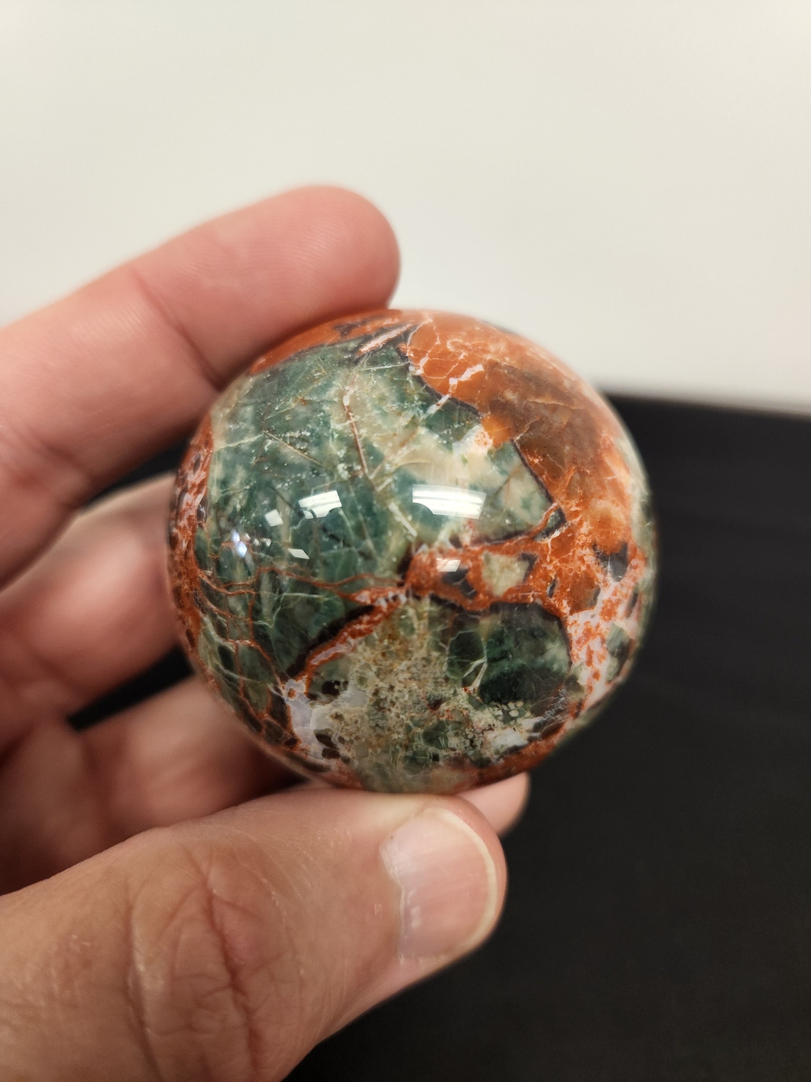 Money Agate Sphere / Healing Crystals / Home Decor Etsy