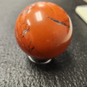 Red Jasper Sphere, Crystal, Home Decor