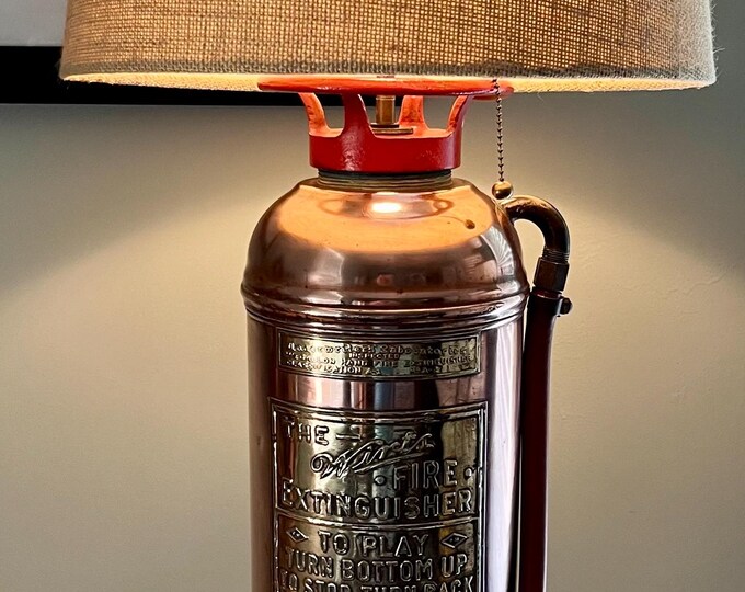 Extinguished Lamp Antique Fire Extinguisher Lamp - Etsy