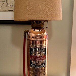 Antique Fire Extinguisher Lamp - Etsy