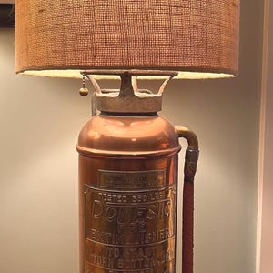 antique fire extinguisher lamp (pony size)