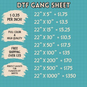 DTF Bulk Gang Sheet Print, custom heat transfer, dtf transfer, Dtf Prints, DTF Gang sheet,Free Shipping,Dtf Transfers Ready for Press