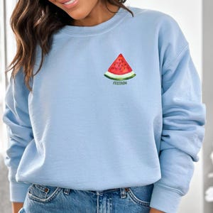 Freedom Watermelon Sweatshirt, Gaza Solidarity Tee, Stand With Palestine Sweatshirt, Palestinian Freedom Sweatshirt, Protest Tee