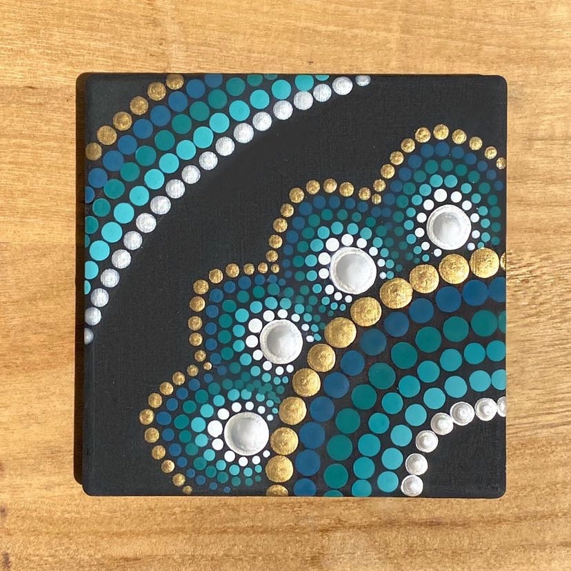 Support Me And You Get A Mandala Ceramic Coasters - Homey Ceramic