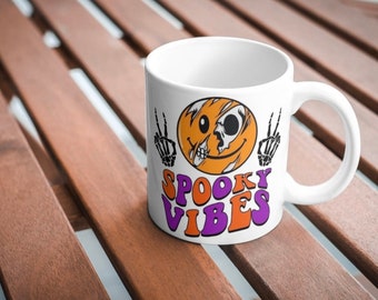Caneca com clima assustador | Caneca de Halloween
