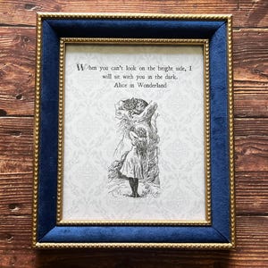 Alice in Wonderland Quote Print: Vintage Wall Art (Digital Download)