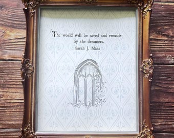 Throne of Glass Quote Print: Sarah J. Maas Vintage Wall Art (Digital Download)