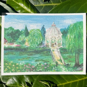 Violet Evergarden Anime Print - Watercolor - Garden - Landscape Scenery