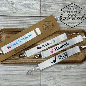 Pacifier holder personalized/pacifier holder/pacifier clip/baby accessory/paci clip/baby gift/new baby gift/baby shower gift/1 birthday gift