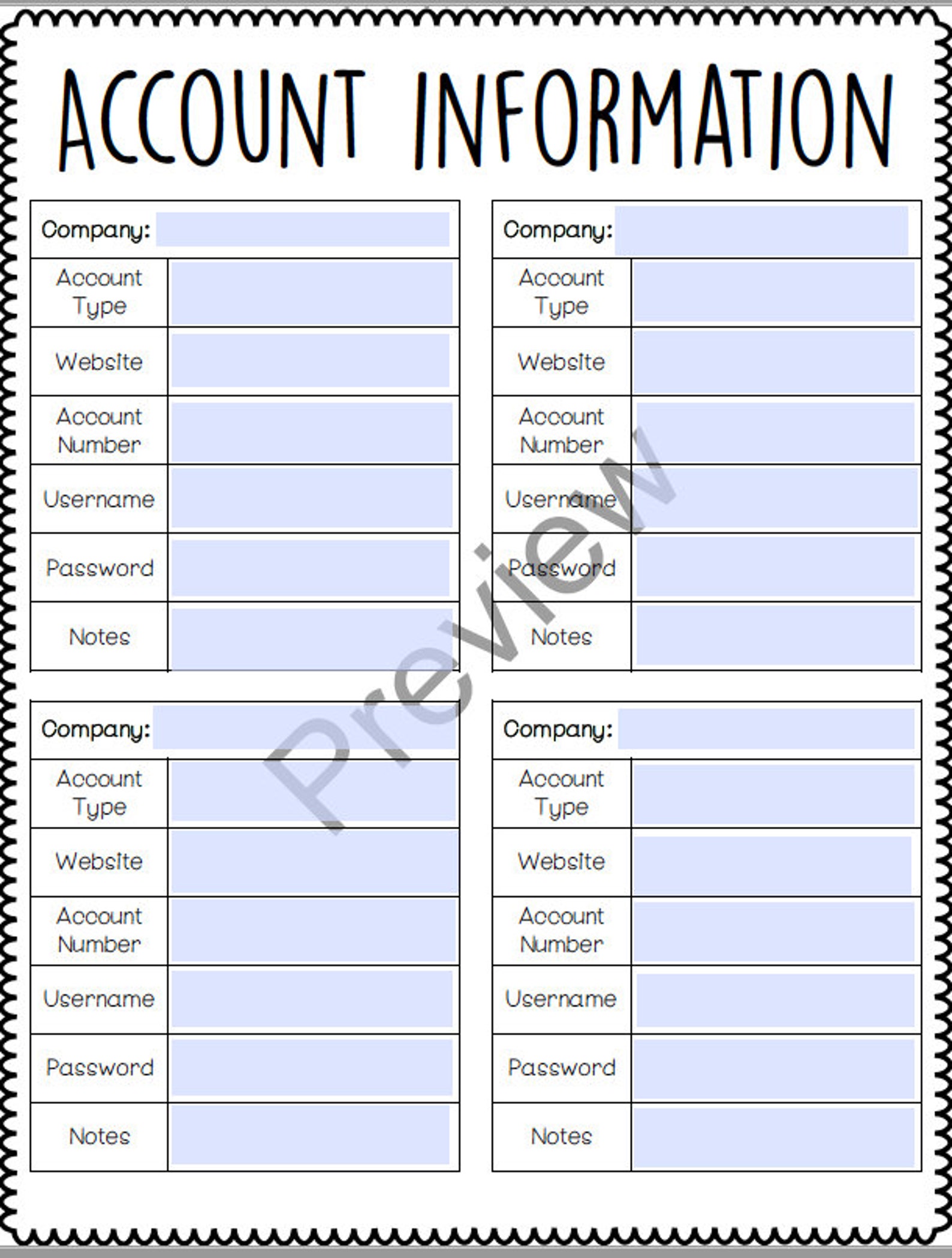 Emergency Preparedness Bug Out Binder Editable PDF Etsy