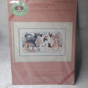 Vintage Dimensions From The Heart Counted Cross Stitch Kit Purrfect Garden 53522