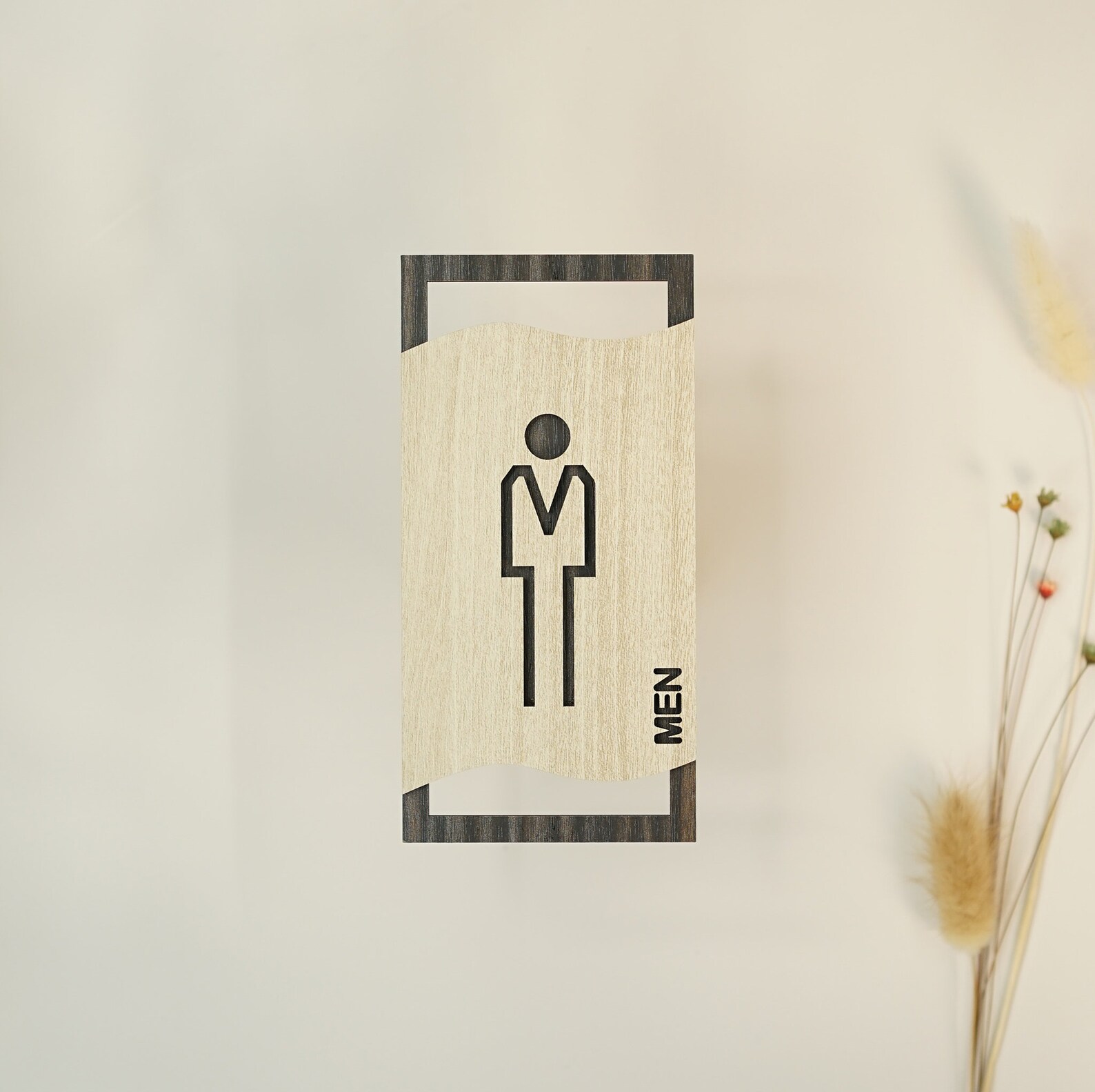 Restroom Sign, Mens Womens Bathroom Sign Custom, Toilet Door Signs ...