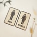 Men and Women Sign, Restroom Wooden Sign, Gender Bathroom Symbol ...