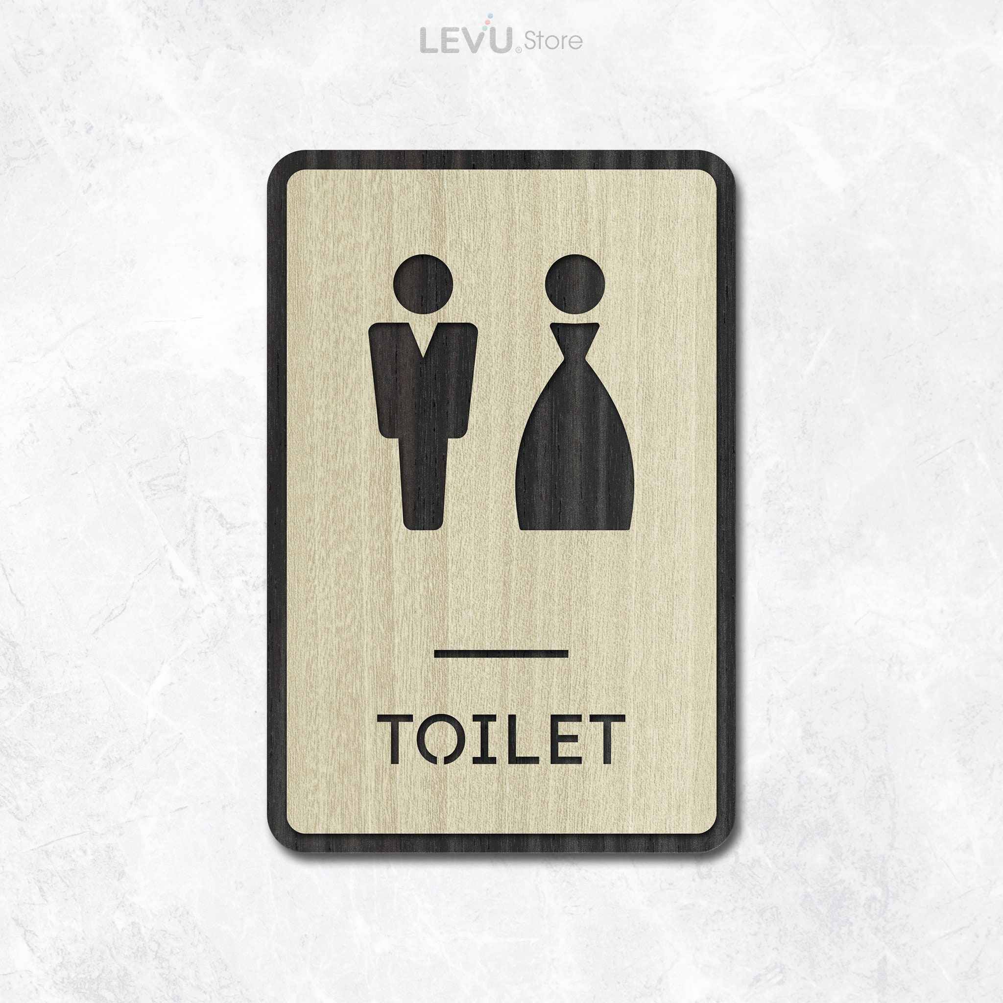Wooden Toilet Sign, Restroom Sign, WC Sign, Bathroom Sign, Wooden Sign