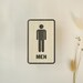 Men and Women Sign, Restroom Wooden Sign, Gender Bathroom Symbol ...