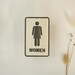 Men and Women Sign, Restroom Wooden Sign, Gender Bathroom Symbol ...