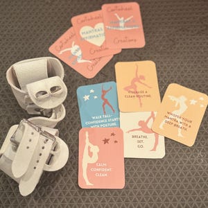 Gymnastics/Acro Positive Affirmation Printable Cards for Meet Day -Motivational Quotes for Athletes – Digital Download