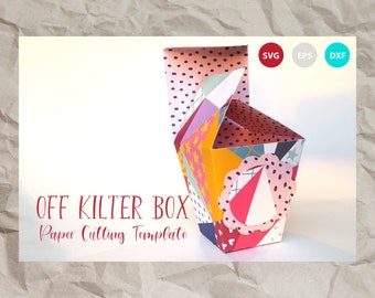 Modello scatola regalo, modello scatola regalo, modello scatola, SVG, DXF, modello scatola stampabile, bomboniera, scatola regalo Cricut Cut Files scatola regalo fai da te