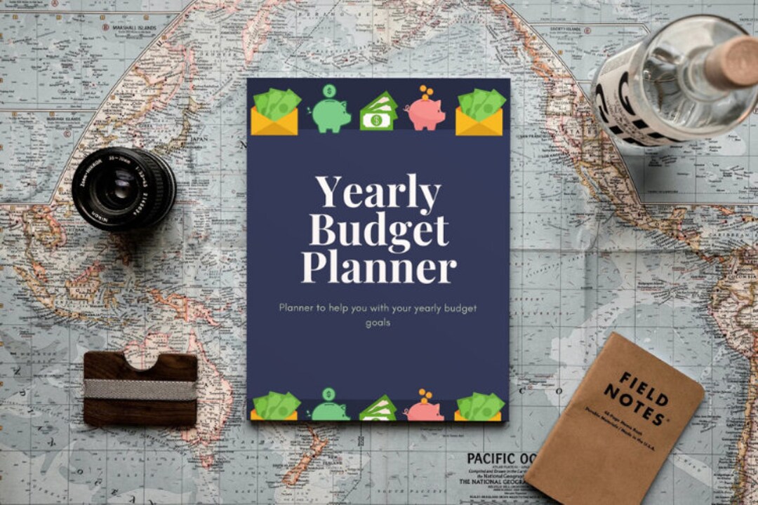 Yearly Budget Planner Customizable Canva Template Canva Etsy