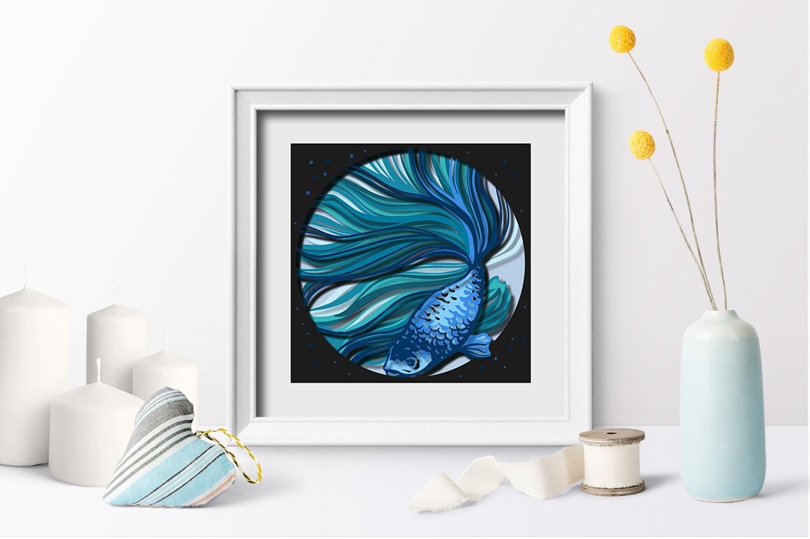 3D Papercut Shadow Box Layered SVG Shadowbox Cricut Design - Etsy UK