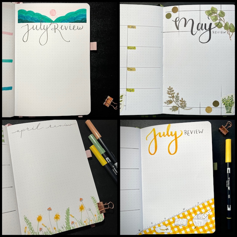 Handmade Custom Bullet Journal Etsy