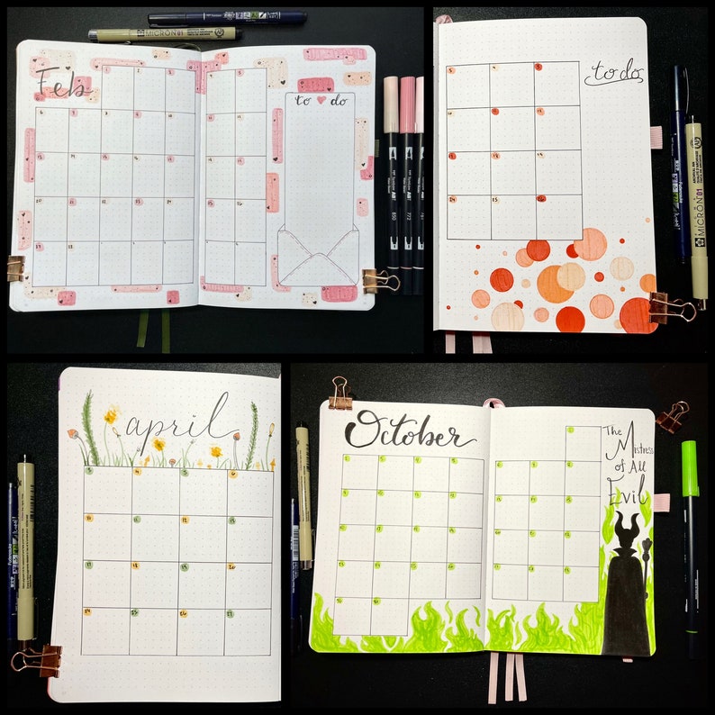 Handmade Custom Bullet Journal Etsy