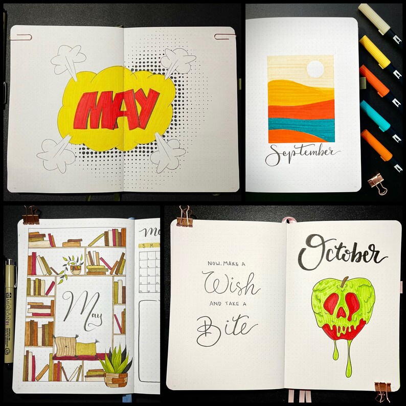 Handmade Custom Bullet Journal Etsy