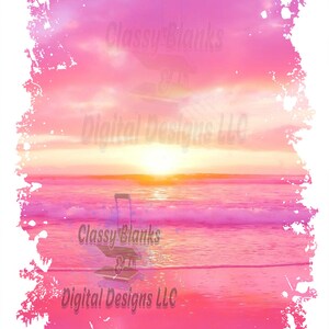 Pink Ocean Grunge Background PNG