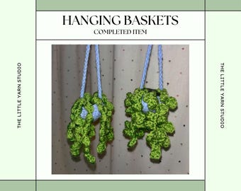 Crochet Mini Hanging Basket Decoration