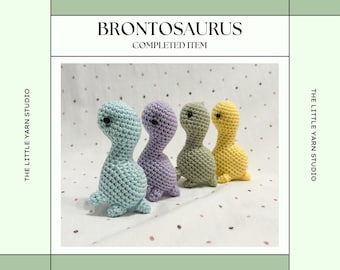 Crochet Brontosaurus Plush (Pocket Size)