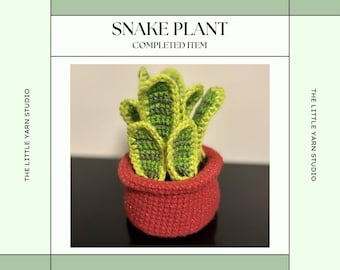 Crochet Snake Plant Decoration