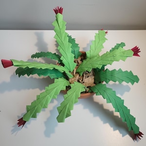 Cactus origami per le vacanze