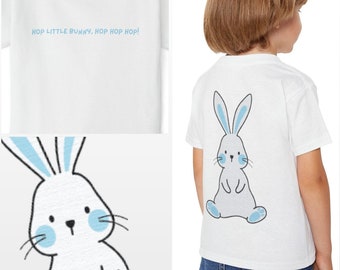Blaues Häschen - Hop little bunny, hop hop hop! - Ms.Rachel - Heavy Cotton™ Kleinkind-T-Shirt